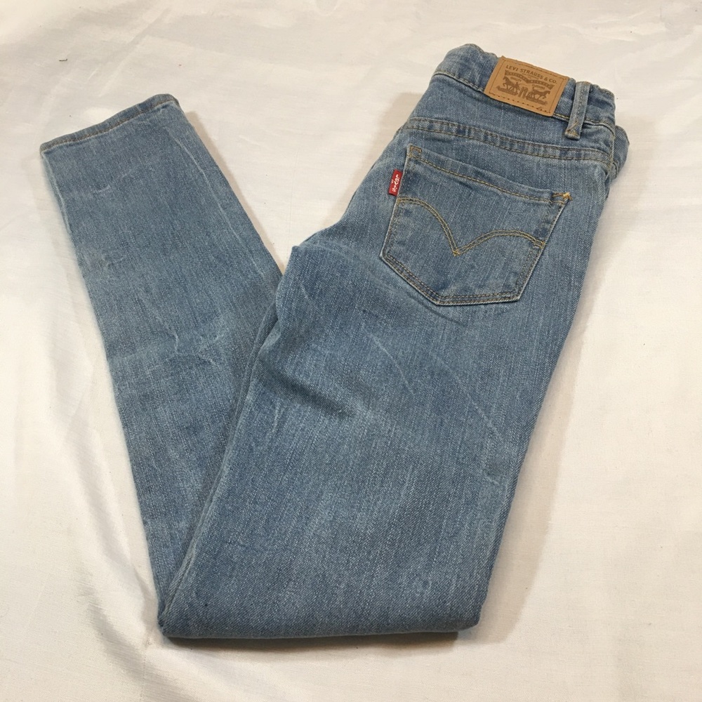 Girls Levi's 710  Light Washed Jeans